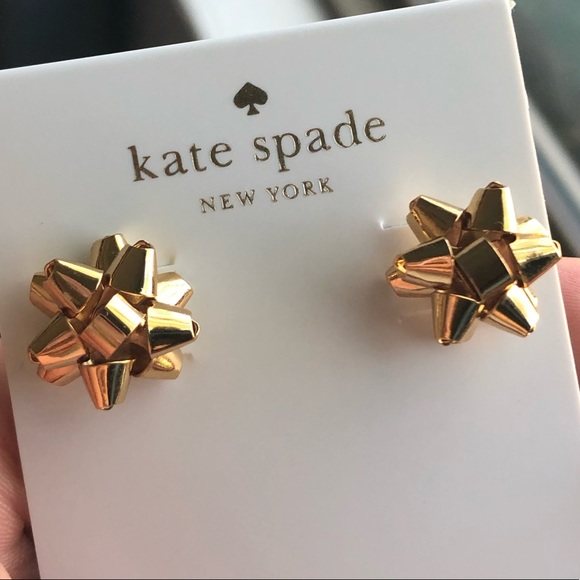 kate spade Jewelry - Kate Spade Gold Bow Earrings
